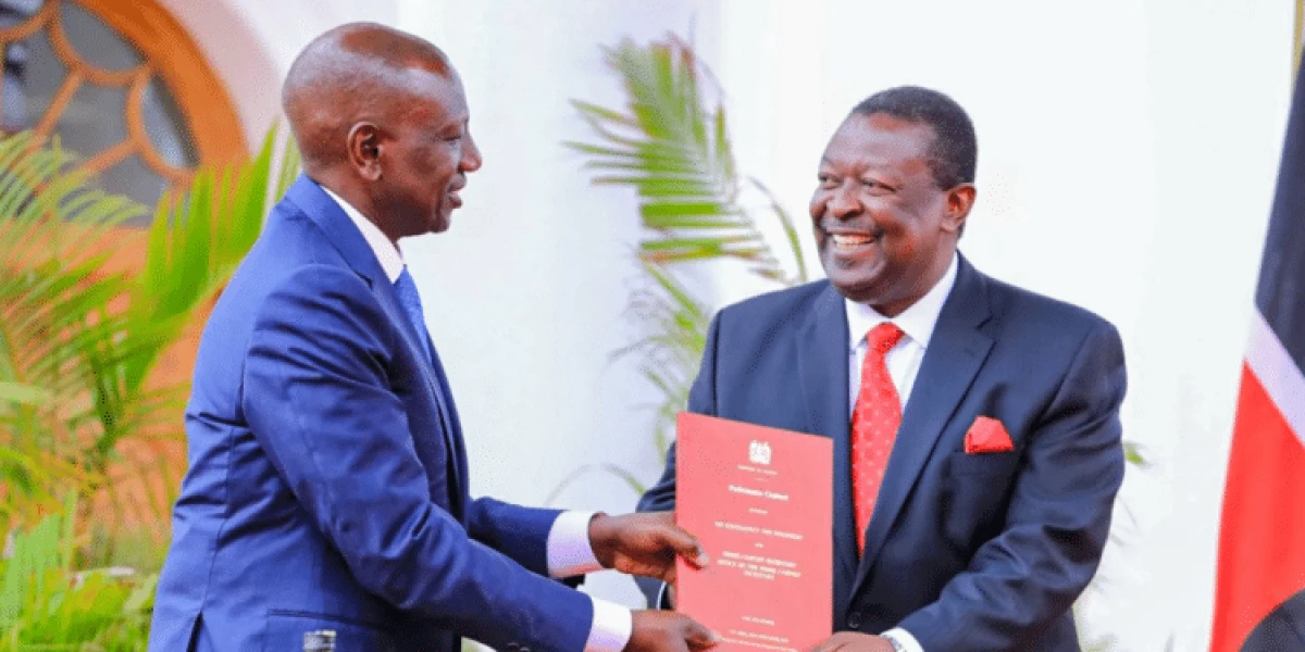 President William Ruto Assigns Musalia Mudavadi as  Acting Cabinet Secretary in all Vacant Ministries
